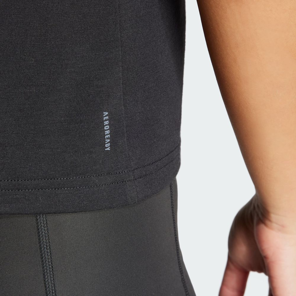 Foto 9 pulgar | Playera Sin Mangas Train Essentials Minimal Branding Racerback Adidas Negro Mujer
