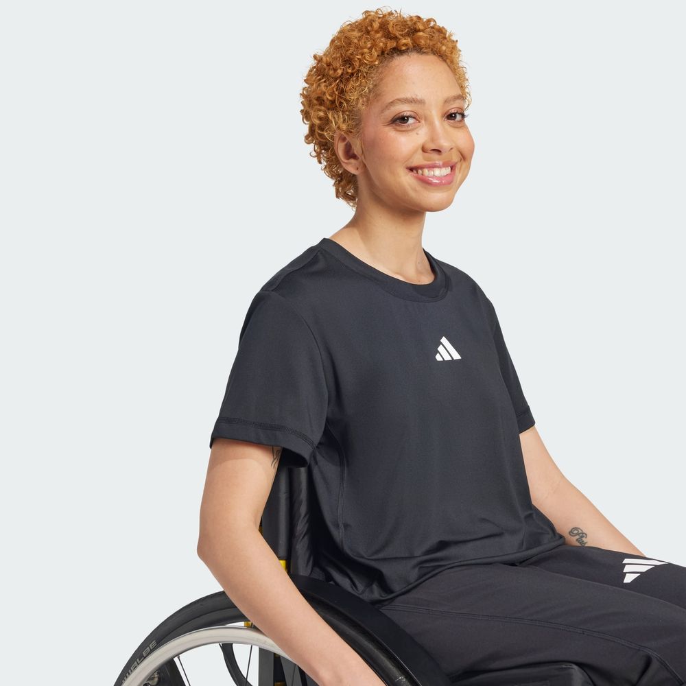 Foto 6 | Playera De Entrenamiento Adaptive Adidas Negro Mujer