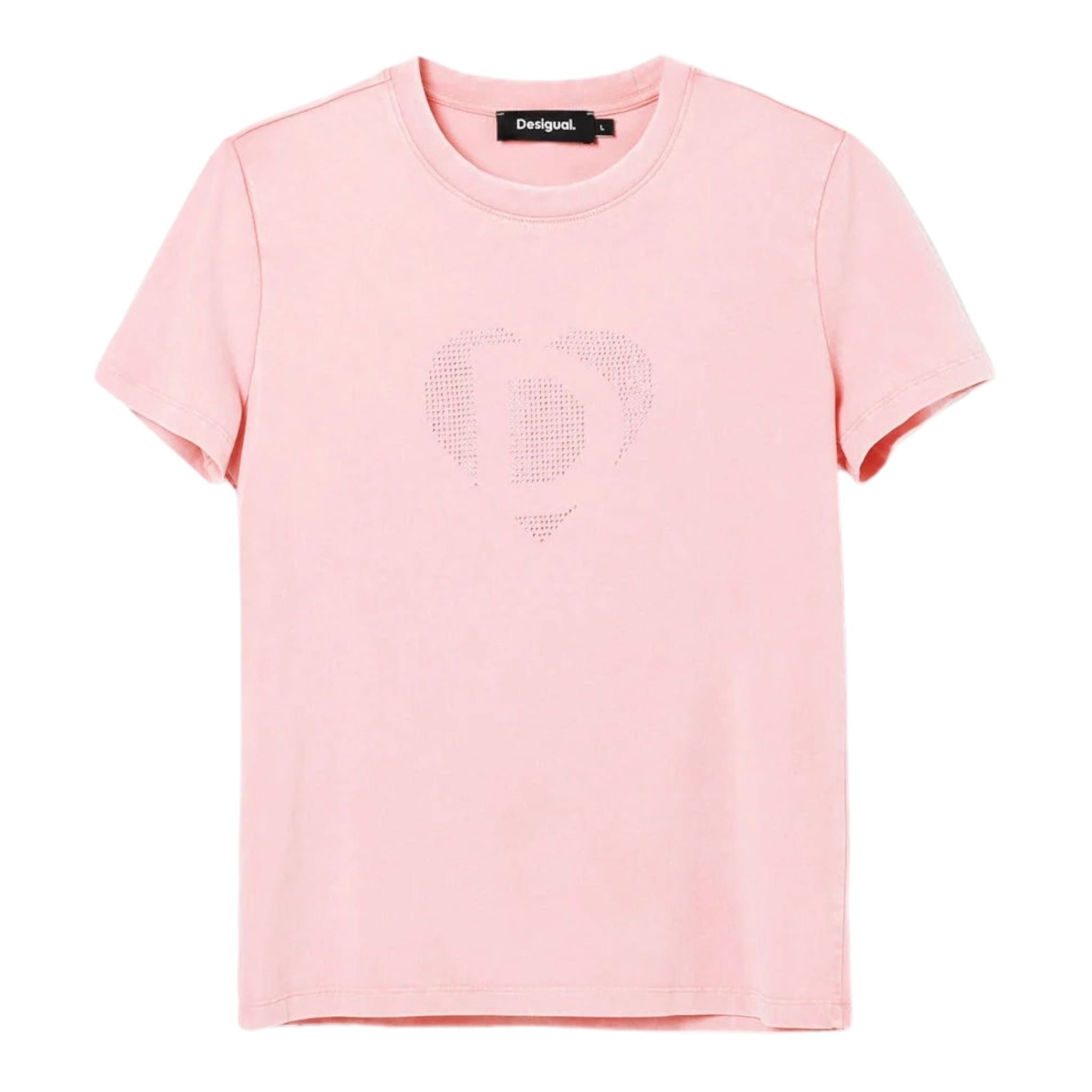 Playera Imagotipo Strass Rosa Desigual $1,389