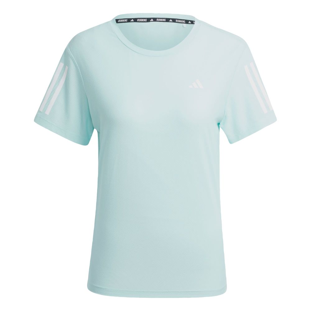 Foto 1 | Playera Adidas Own The Run Turquesa para Mujer
