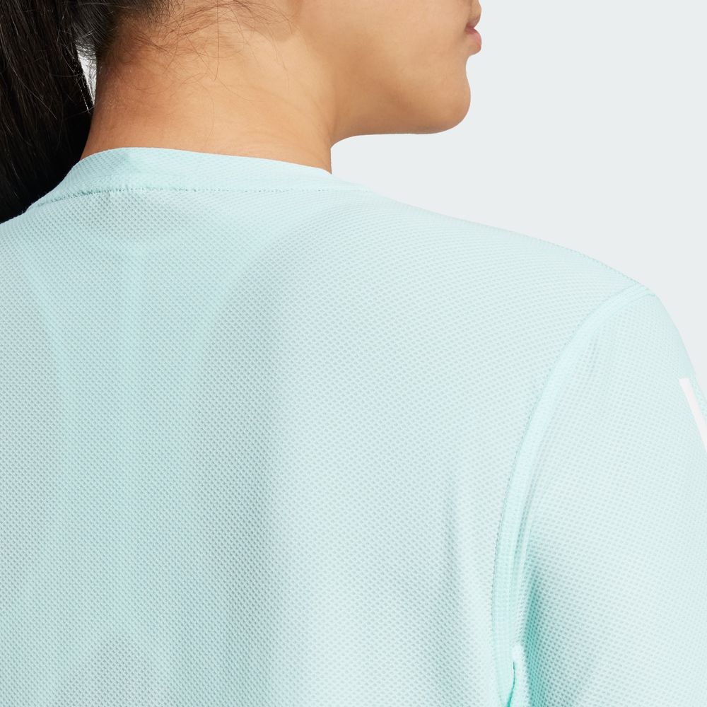 Foto 7 | Playera Adidas Own The Run Turquesa para Mujer