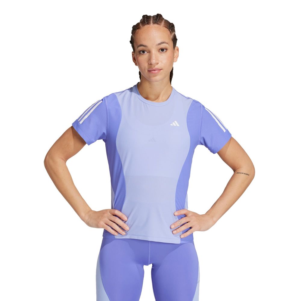 Foto 2 | Playera Adidas Aeroready Azul para Mujer