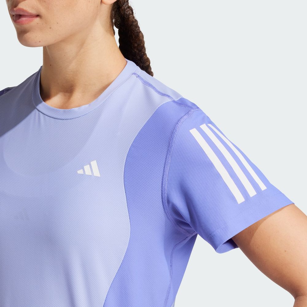 Foto 9 pulgar | Playera Adidas Aeroready Azul para Mujer