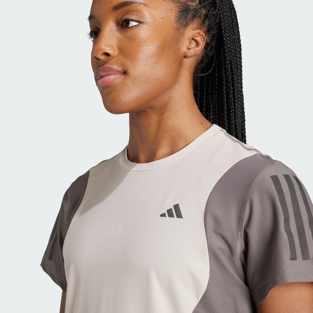 Foto 7 | Playera Aeroready Adidas Café Mujer