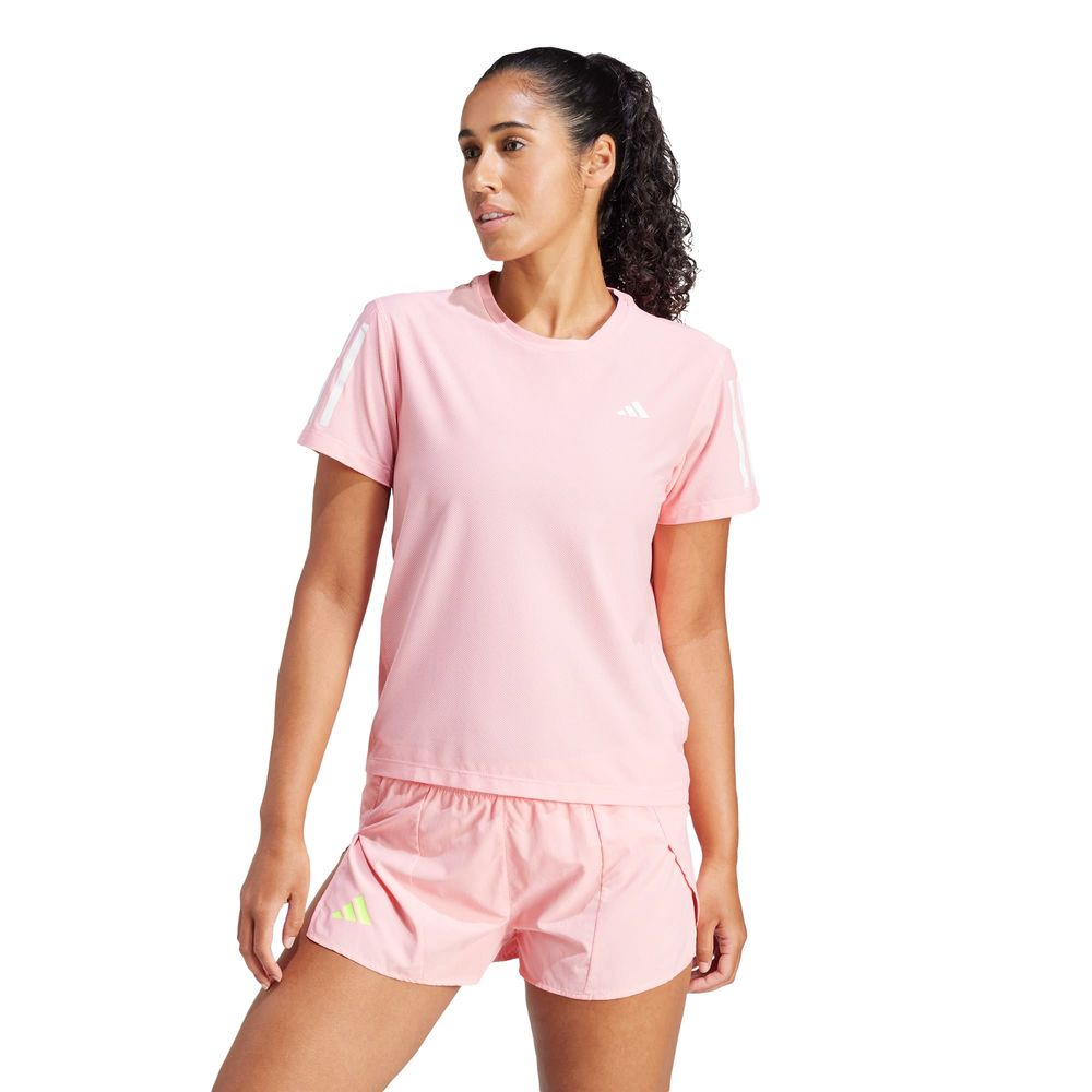 Foto 3 pulgar | Playera Own The Run Adidas Rosa Mujer