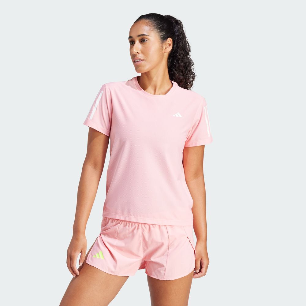 Foto 5 pulgar | Playera Own The Run Adidas Rosa Mujer
