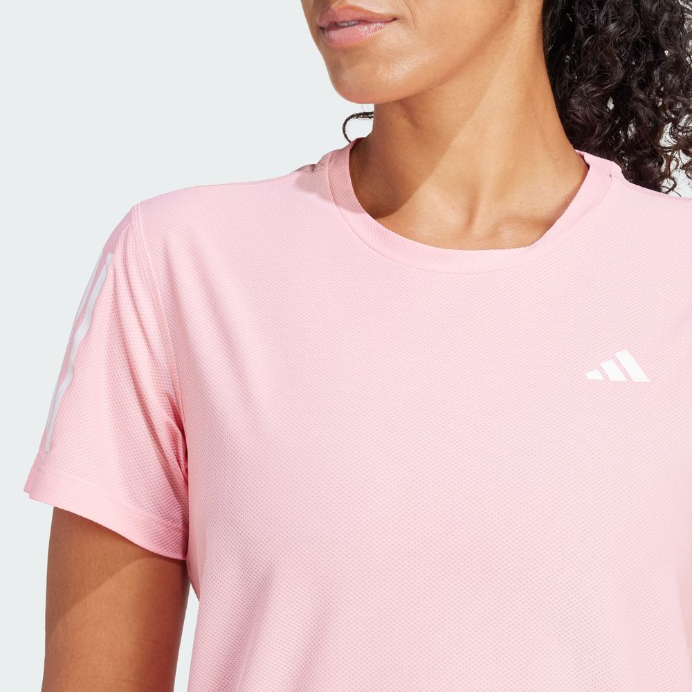 Foto 9 pulgar | Playera Own The Run Adidas Rosa Mujer