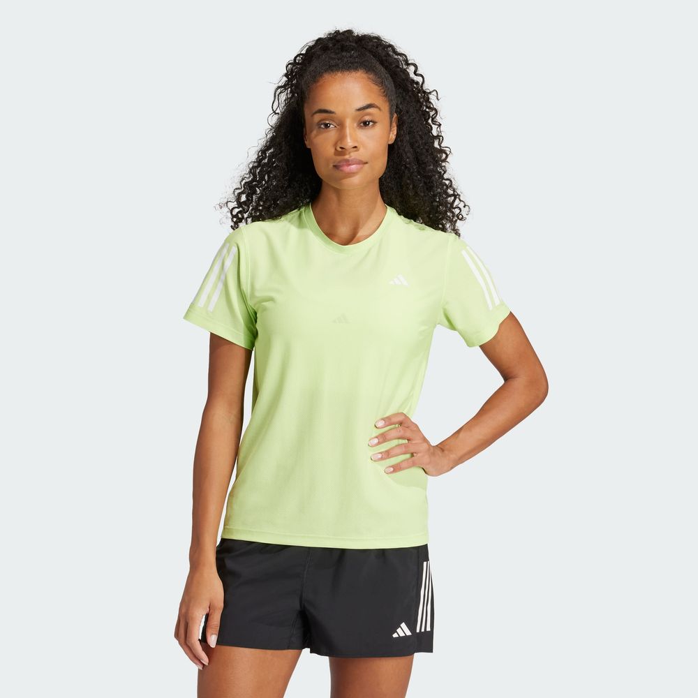 Foto 5 pulgar | Playera Own The Run Adidas Verde Mujer