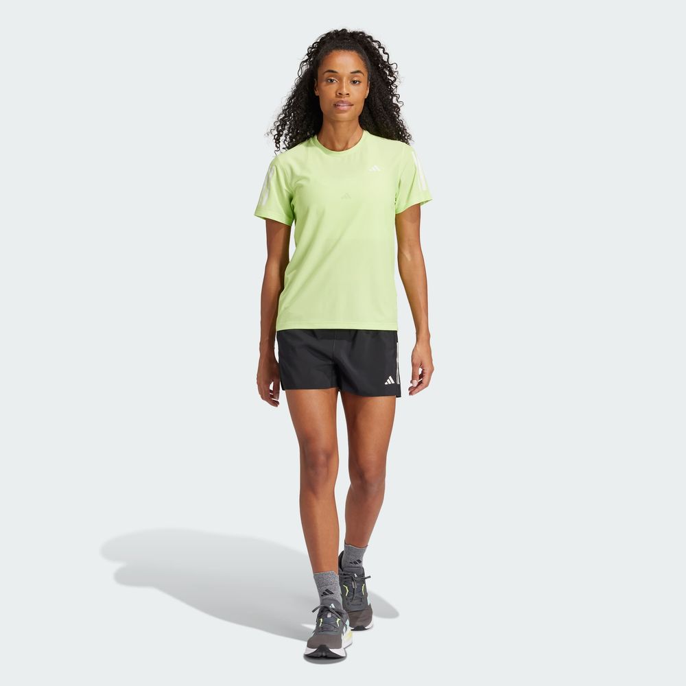 Foto 8 pulgar | Playera Own The Run Adidas Verde Mujer
