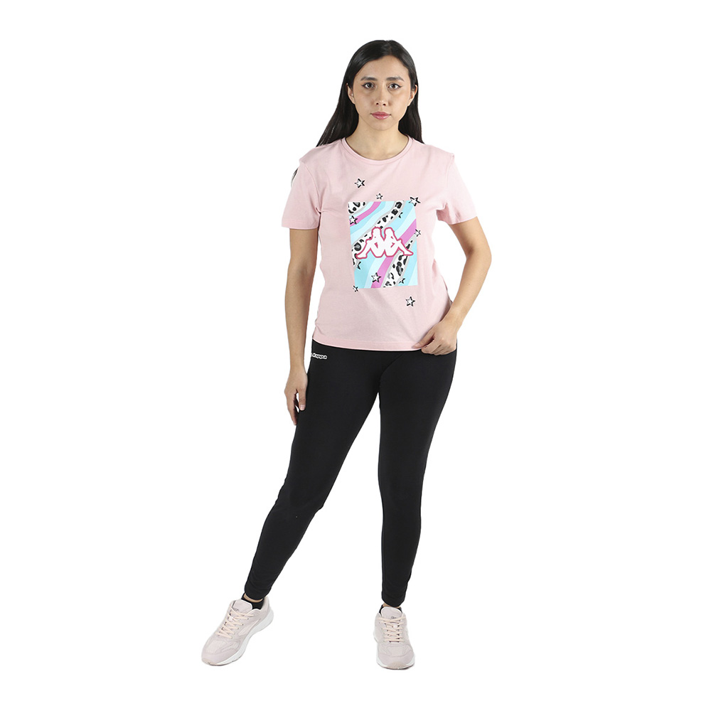 Foto 4 pulgar | Playera Estampada Deportiva Para Mujer Kappa Manga Corta Logo Fibi