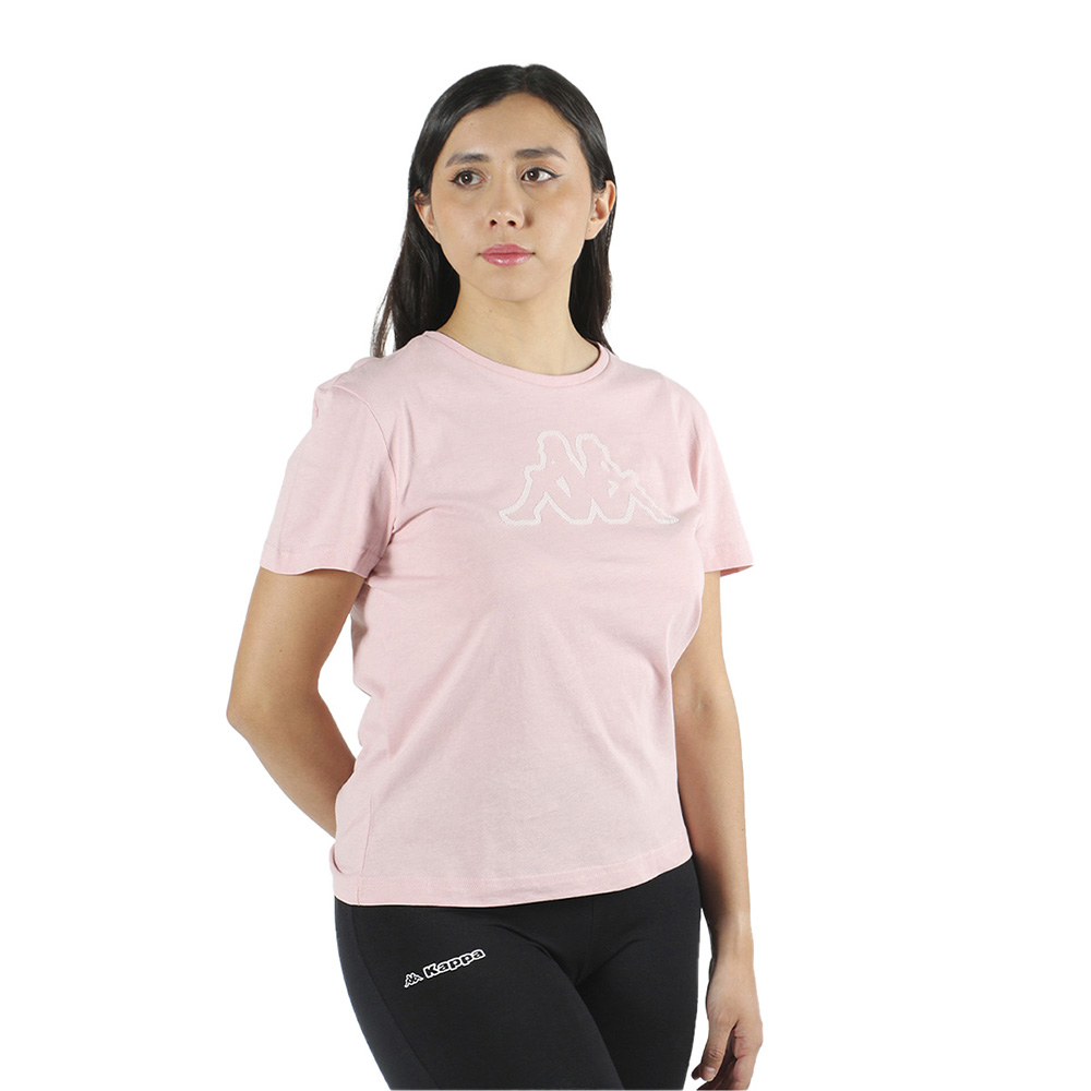 Foto 4 pulgar | Playera Deportiva Para Mujer Kappa Manga Corta Logo Fanfa