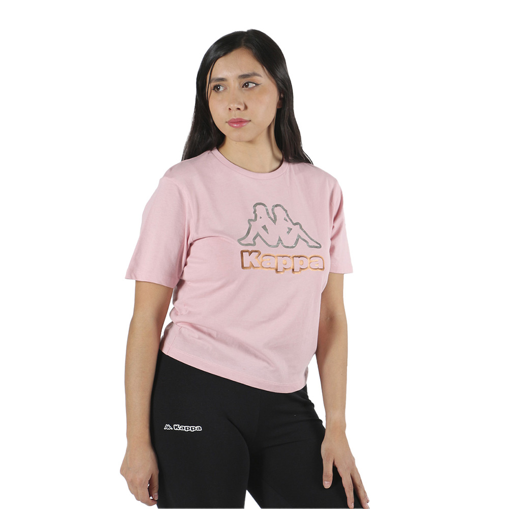 Foto 2 pulgar | Playera Deportiva Para Mujer Kappa Manga Corta Logo Falella