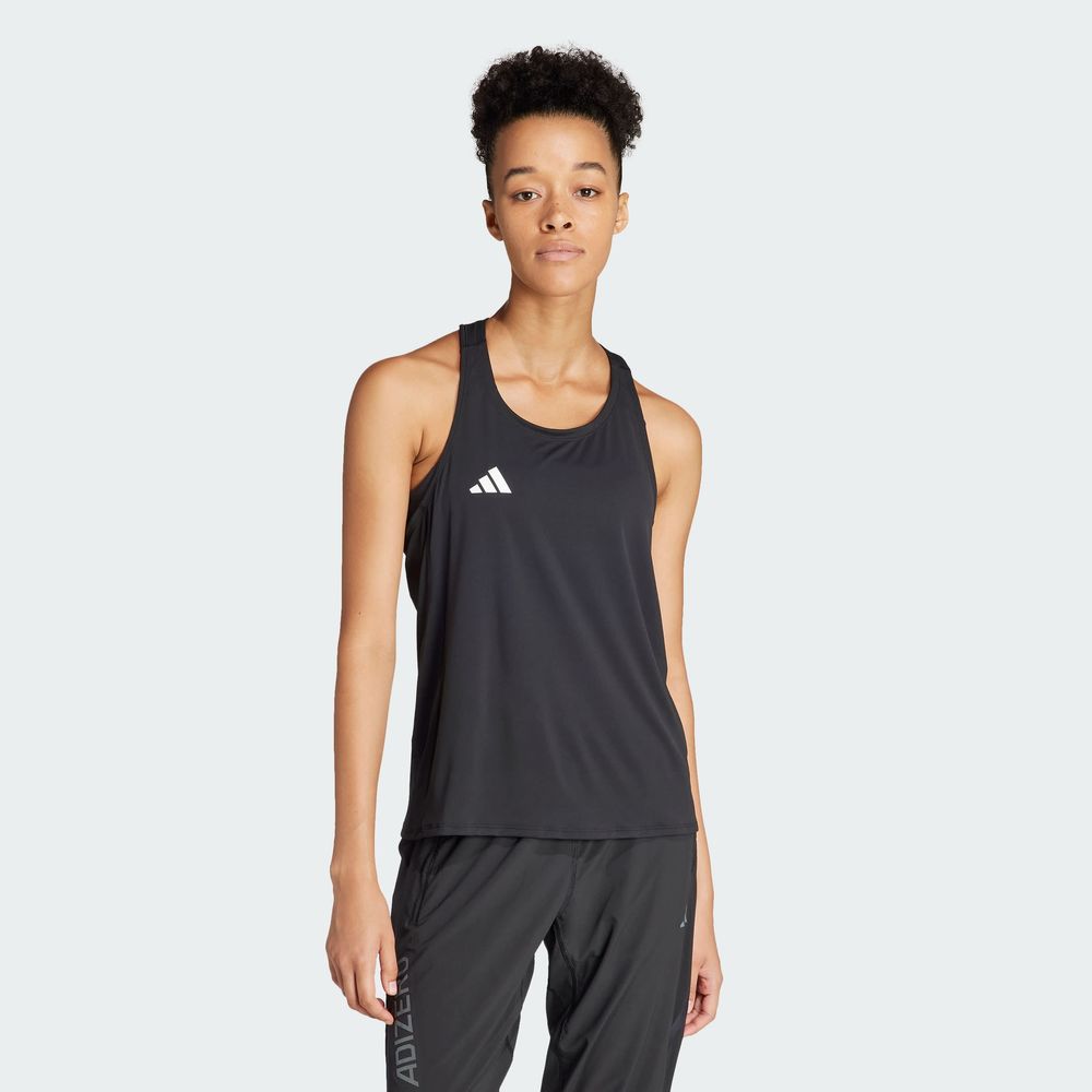 Foto 5 pulgar | Playera Sin Mangas De Running Adizero Essentials Adidas Negro Mujer