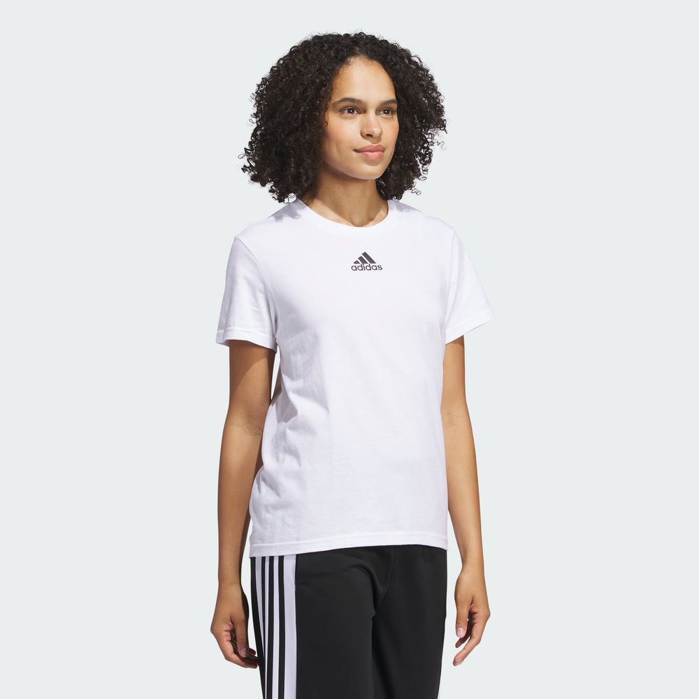 Foto 7 pulgar | W Small Logo T Adidas Blanco Mujer