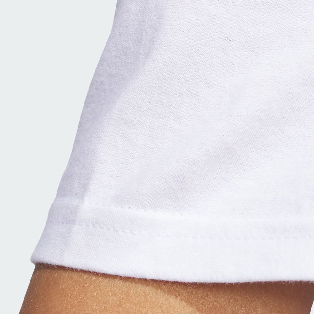 Foto 9 pulgar | W Small Logo T Adidas Blanco Mujer