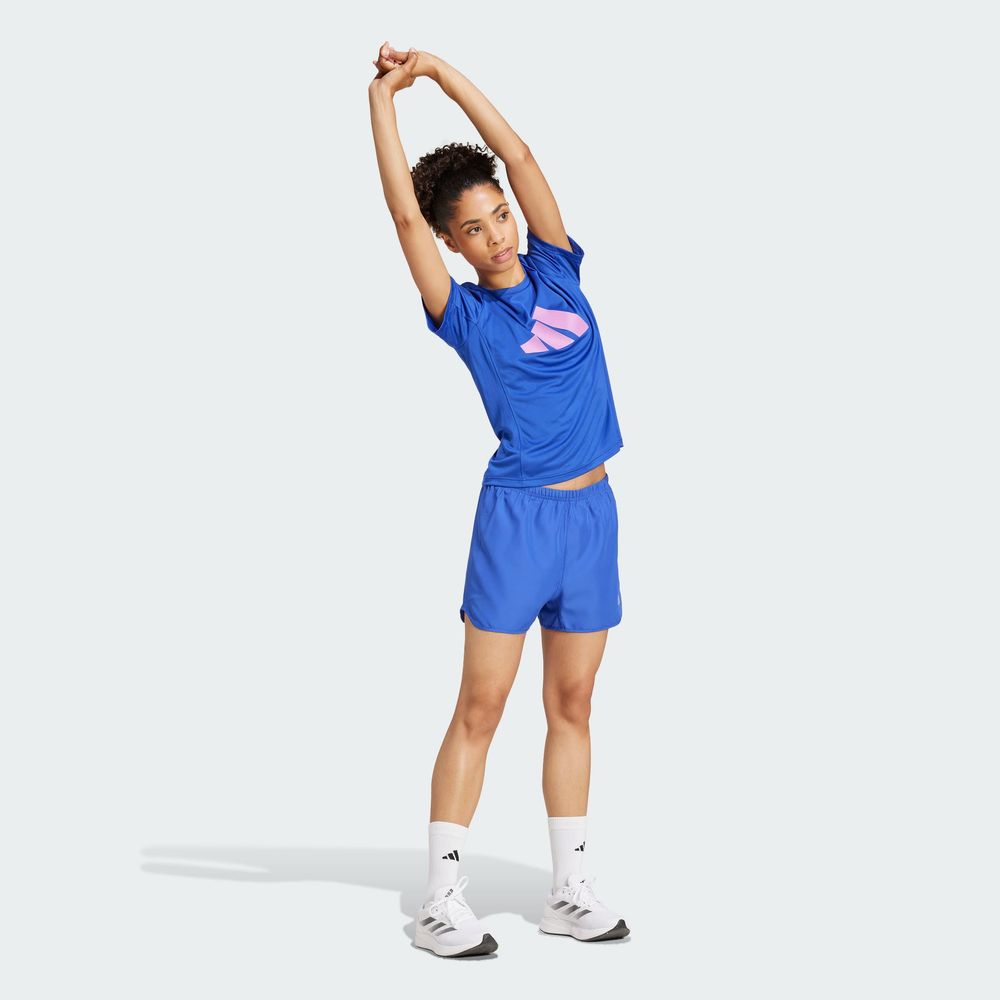 Foto 6 pulgar | Camiseta Run It Adidas Azul Mujer