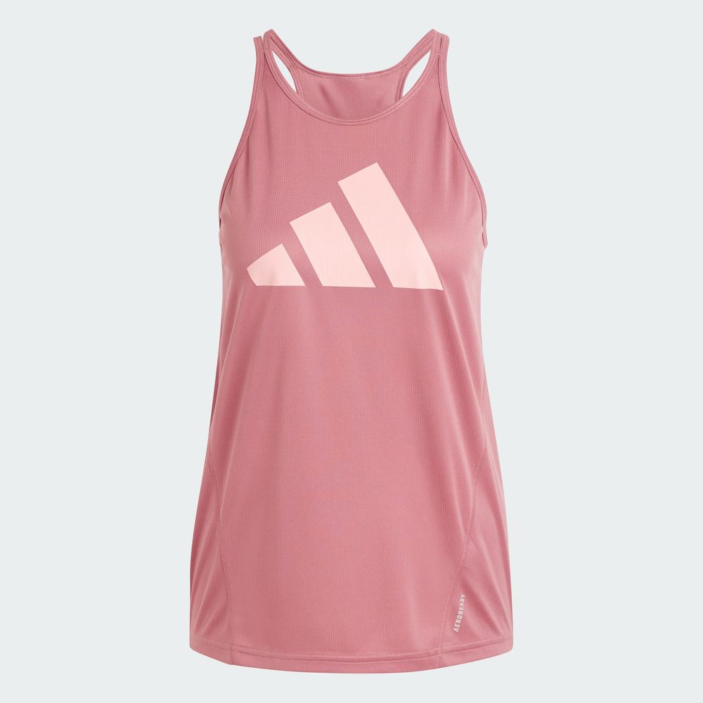 Foto 4 pulgar | Playera Sin Mangas Run It Adidas Rojo Mujer