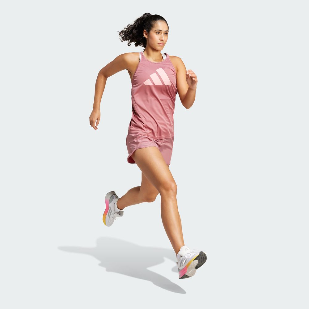 Foto 7 pulgar | Playera Sin Mangas Run It Adidas Rojo Mujer