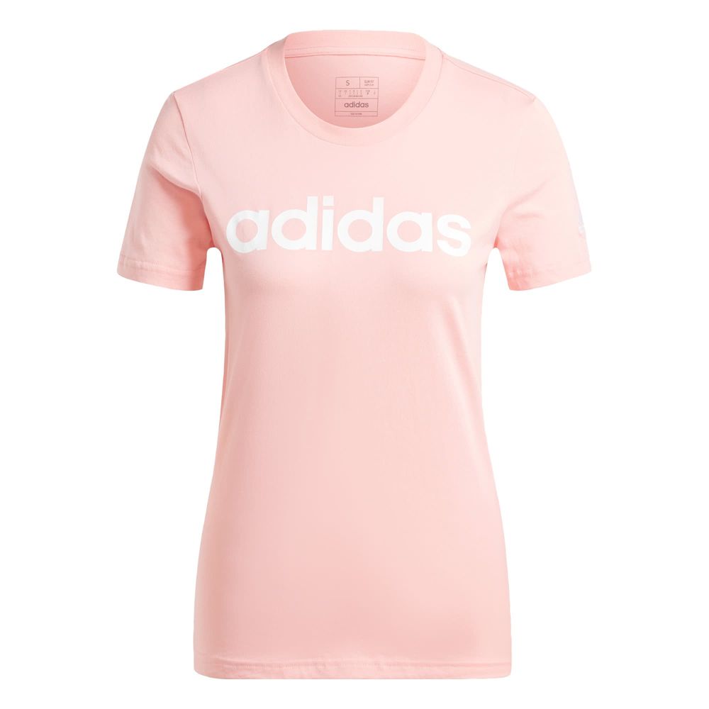 Foto 2 pulgar | Playera Loungewear Essentials Logo Ajustada Adidas Rosa Mujer