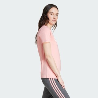 Foto 6 | Playera Loungewear Essentials Logo Ajustada Adidas Rosa Mujer