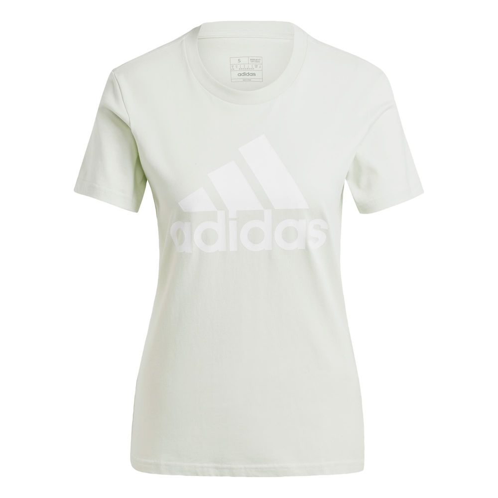 Foto 2 pulgar | Playera Loungewear Essentials Logo Adidas Verde Mujer