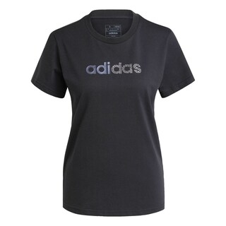 Foto 1 | Playera Holiday Estampada Adidas Negro Mujer