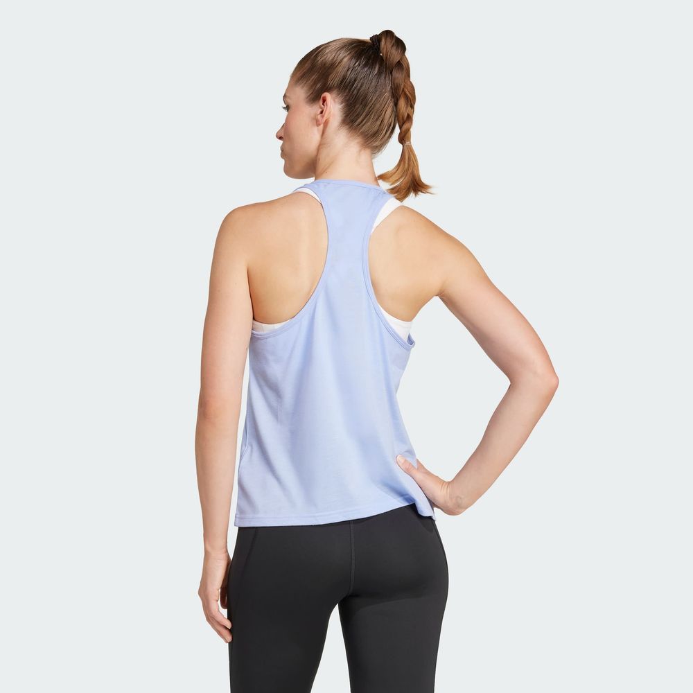 Foto 6 pulgar | Playera Sin Mangas Train Essentials Minimal Branding Racerback Adidas Azul Mujer
