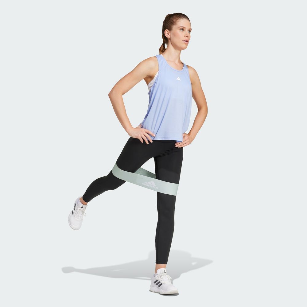 Foto 7 pulgar | Playera Sin Mangas Train Essentials Minimal Branding Racerback Adidas Azul Mujer