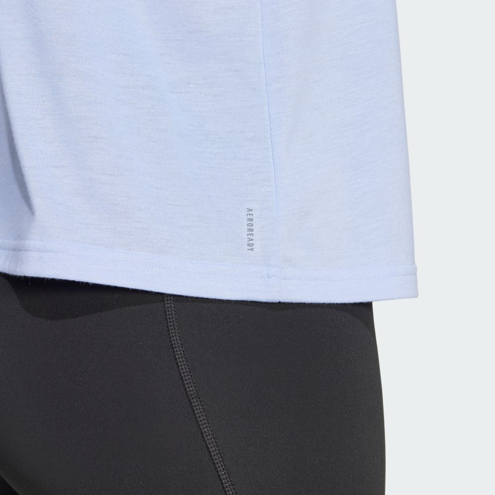 Foto 9 pulgar | Playera Sin Mangas Train Essentials Minimal Branding Racerback Adidas Azul Mujer