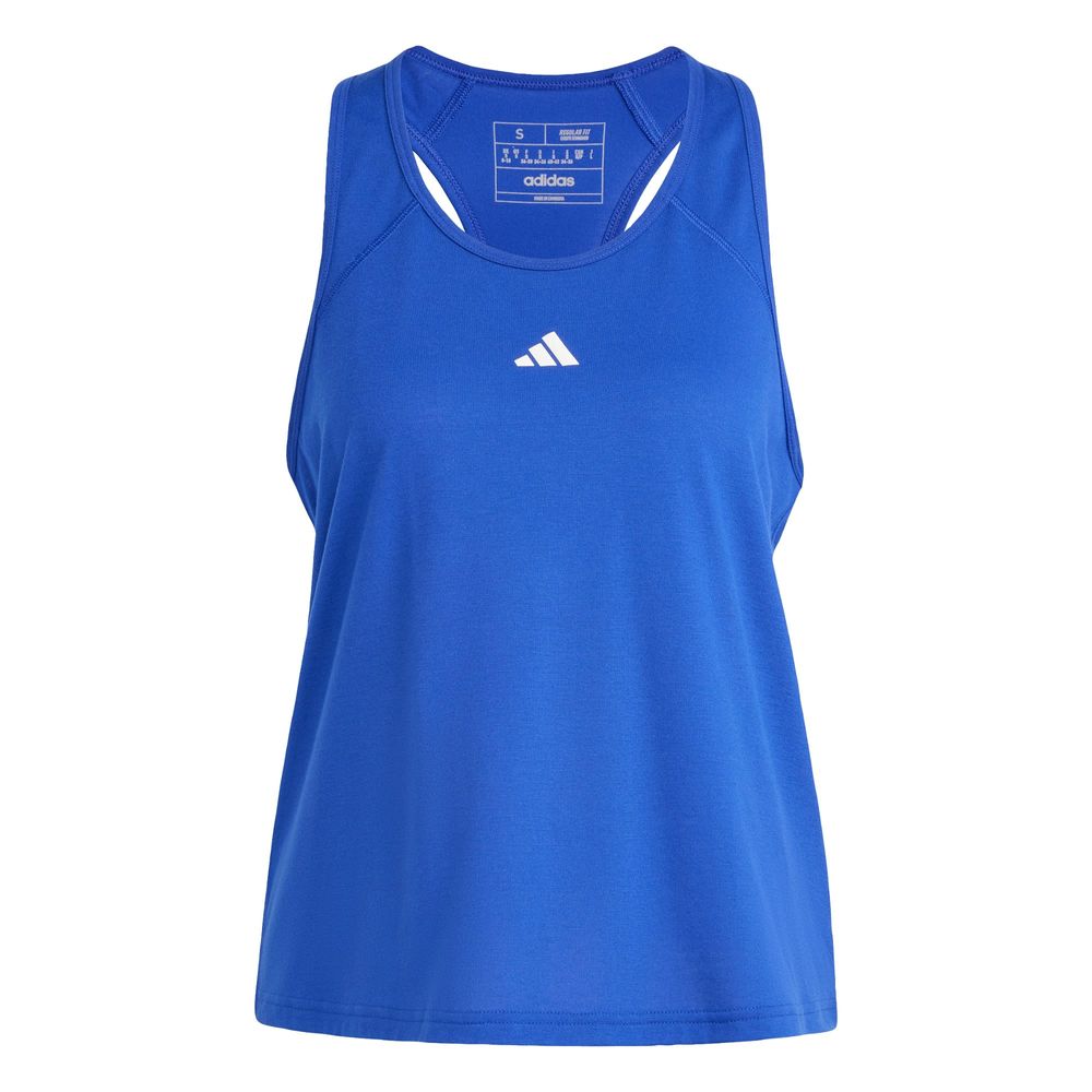 Foto 2 pulgar | Playera Sin Mangas Train Essentials Minimal Branding Racerback Adidas Azul Mujer