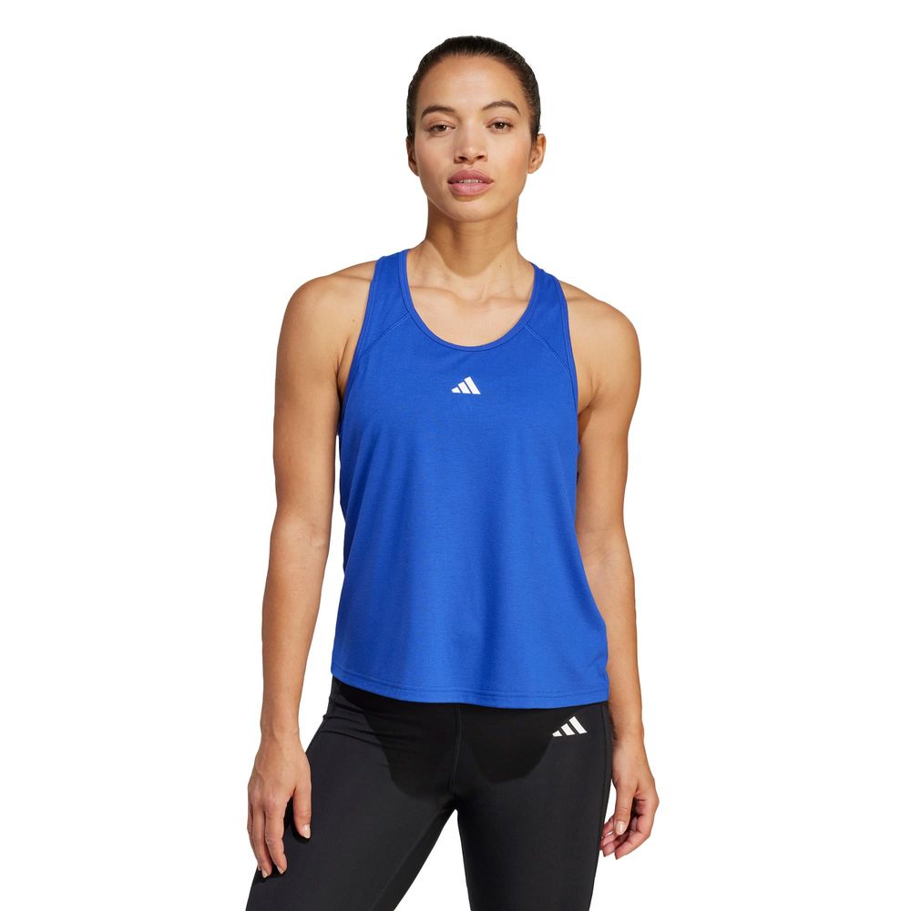 Foto 3 pulgar | Playera Sin Mangas Train Essentials Minimal Branding Racerback Adidas Azul Mujer