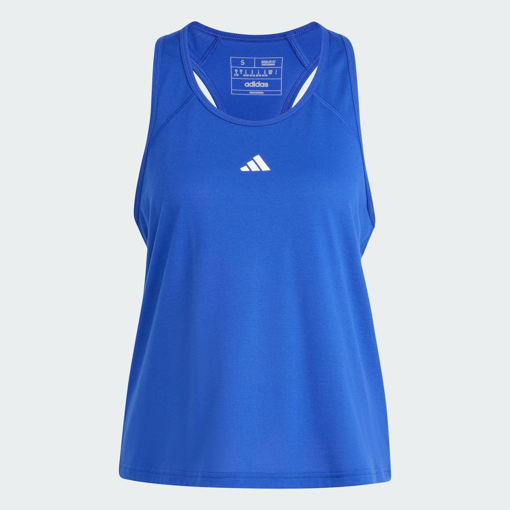 Foto 4 pulgar | Playera Sin Mangas Train Essentials Minimal Branding Racerback Adidas Azul Mujer