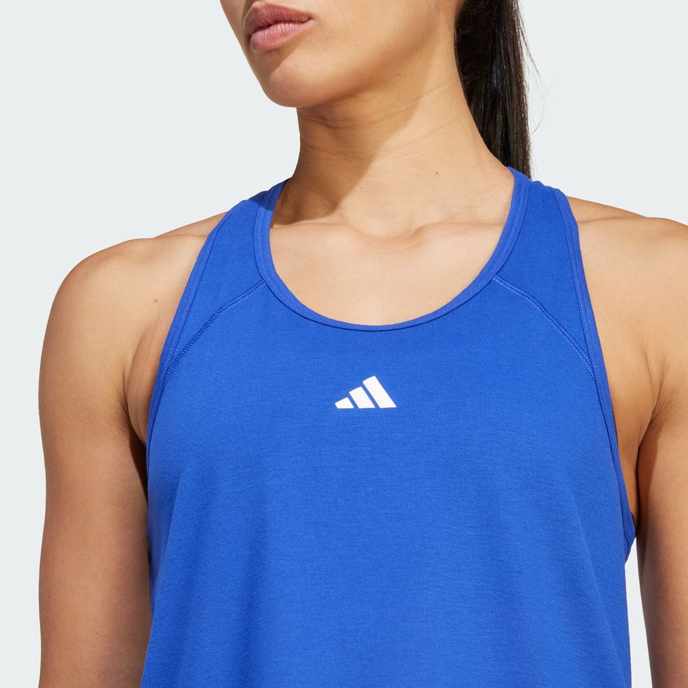Foto 8 pulgar | Playera Sin Mangas Train Essentials Minimal Branding Racerback Adidas Azul Mujer