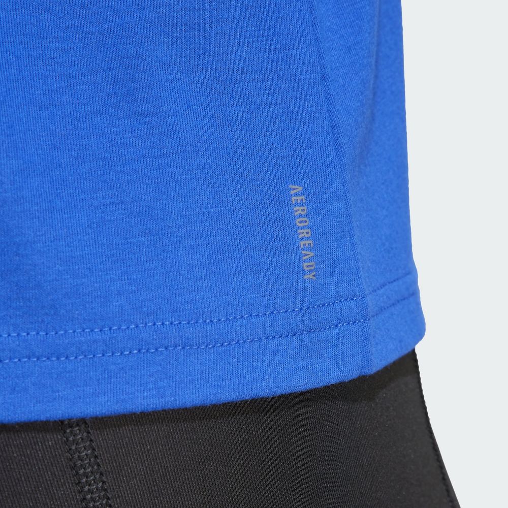 Foto 9 pulgar | Playera Sin Mangas Train Essentials Minimal Branding Racerback Adidas Azul Mujer