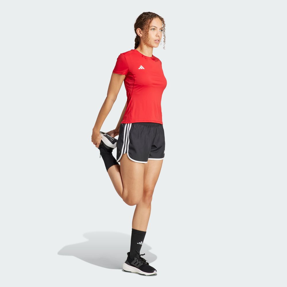 Foto 7 pulgar | Playera De Running Adizero Essentials Adidas Rojo Mujer