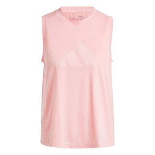 Foto 1 | Playera Sin Mangas De Entrenamiento Train Essentials Big Performance Logo Adidas Rosa Mujer