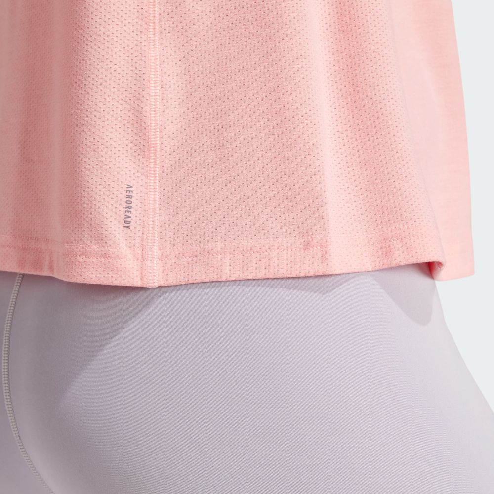 Foto 8 pulgar | Playera Sin Mangas De Entrenamiento Train Essentials Big Performance Logo Adidas Rosa Mujer