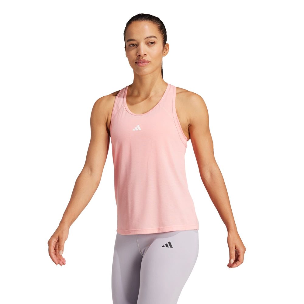 Foto 2 | Playera Sin Mangas Train Essentials Minimal Branding Racerback Adidas Rosa Mujer