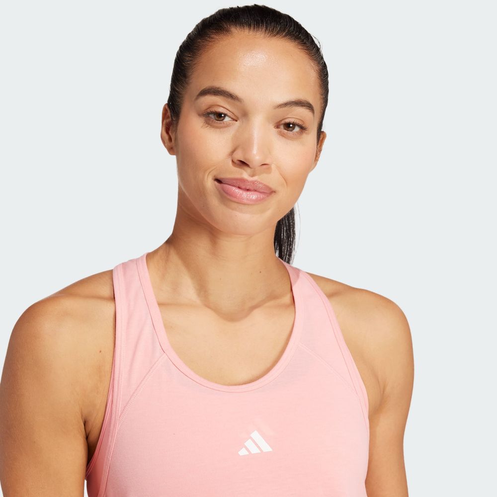 Foto 7 pulgar | Playera Sin Mangas Train Essentials Minimal Branding Racerback Adidas Rosa Mujer