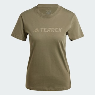 Foto 3 | Playera Adidas Terrex Classic Logo Verde para Mujer