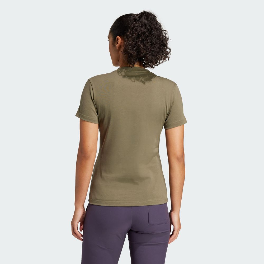 Foto 6 pulgar | Playera Adidas Terrex Classic Logo Verde para Mujer