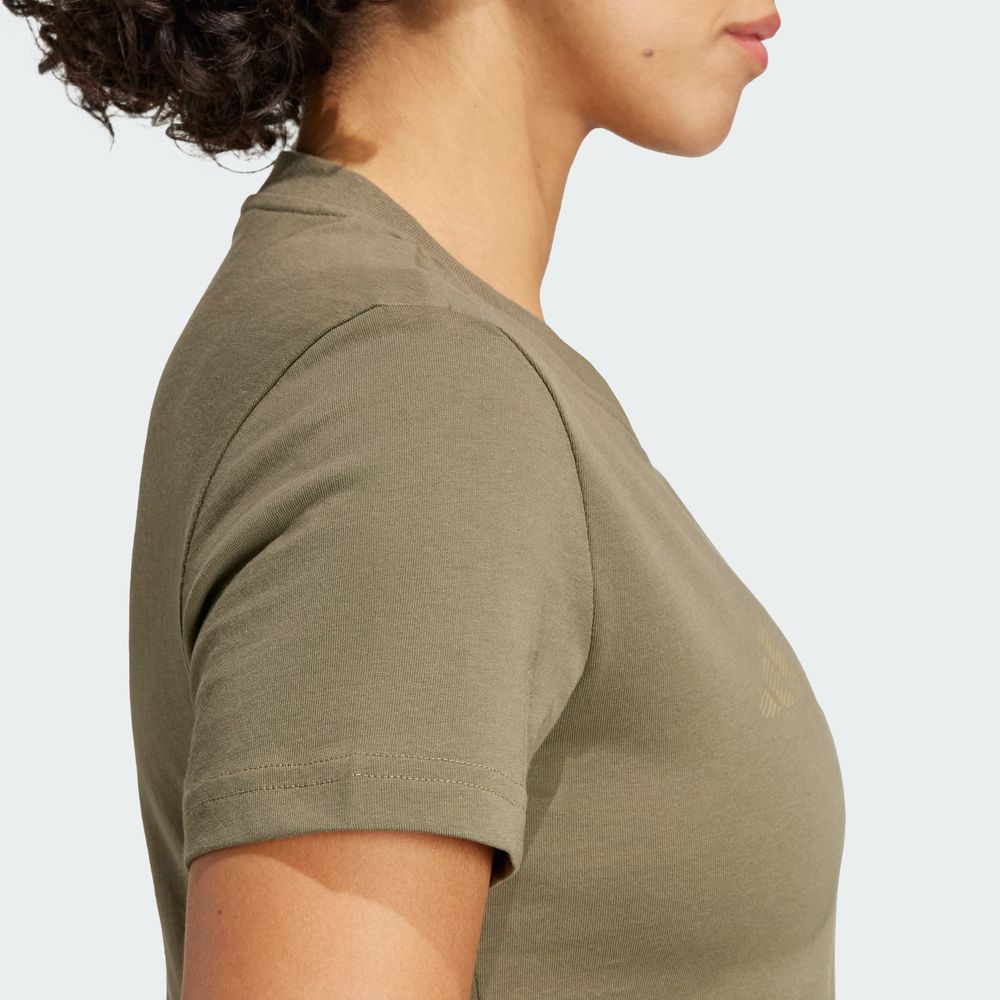 Foto 8 pulgar | Playera Adidas Terrex Classic Logo Verde para Mujer