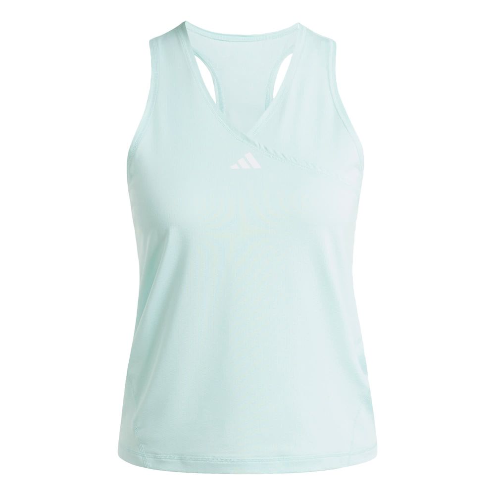 Foto 2 pulgar | Playera Sin Mangas Club Tennis Cuello En V Adidas Turquesa Mujer