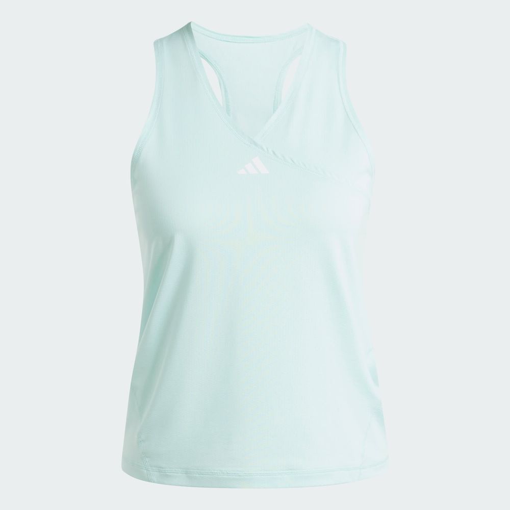 Foto 4 pulgar | Playera Sin Mangas Club Tennis Cuello En V Adidas Turquesa Mujer