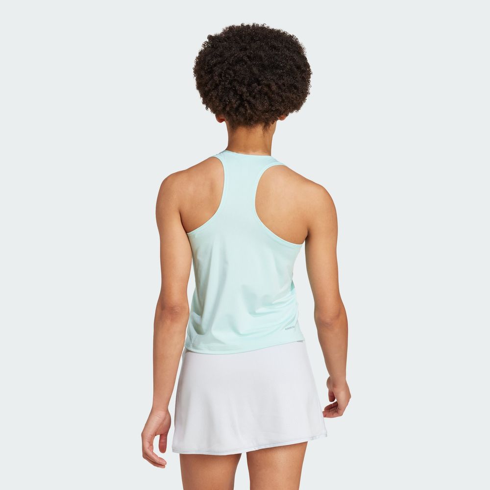 Foto 5 | Playera Sin Mangas Club Tennis Cuello En V Adidas Turquesa Mujer