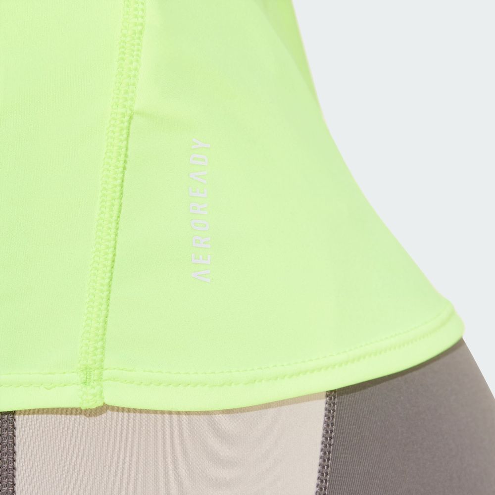Foto 9 pulgar | Playera De Running Adizero Essentials Adidas Verde Mujer