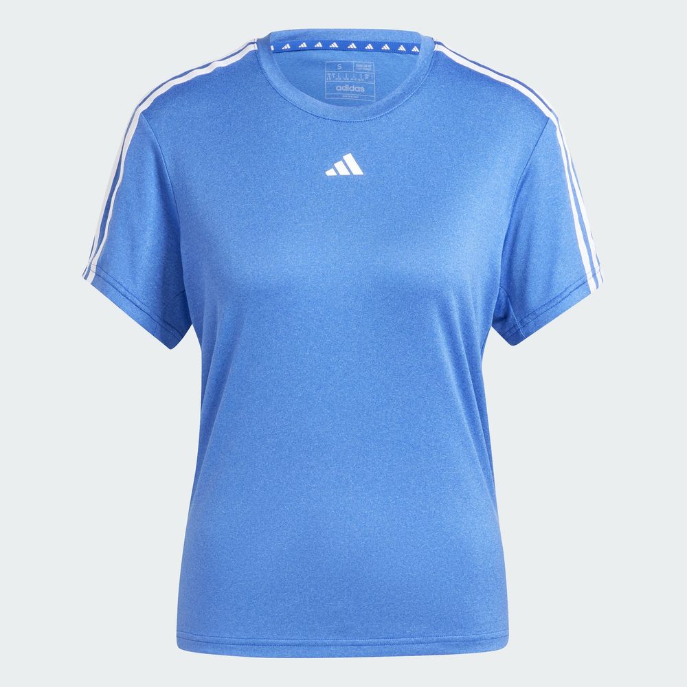 Foto 3 pulgar | Playera Aeroready Train Essentials 3 Franjas Adidas Azul Mujer
