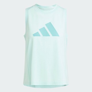 Foto 3 | Playera Sin Mangas De Entrenamiento Train Essentials Big Performance Logo Adidas Turquesa Mujer