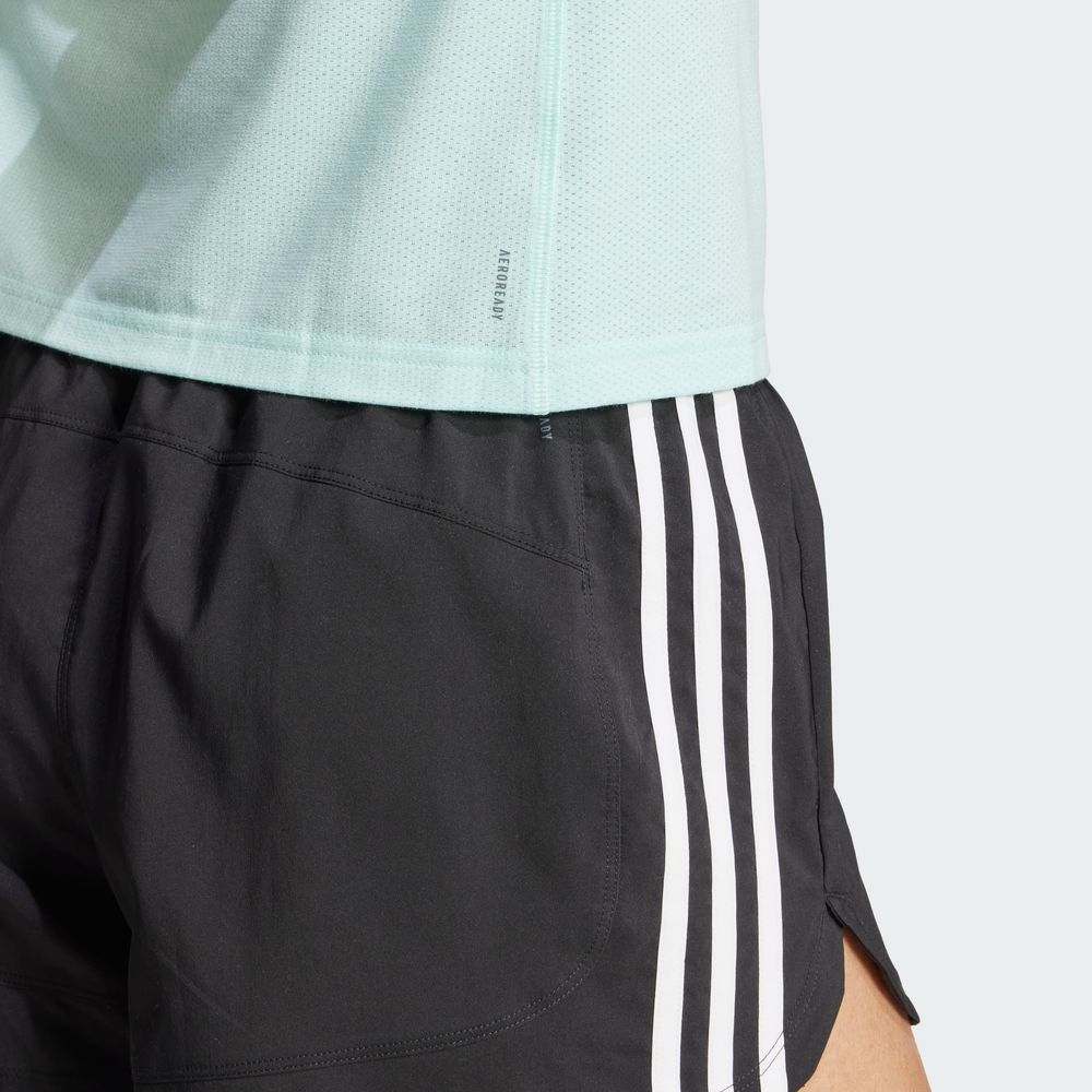 Foto 8 pulgar | Playera Sin Mangas De Entrenamiento Train Essentials Big Performance Logo Adidas Turquesa Mujer