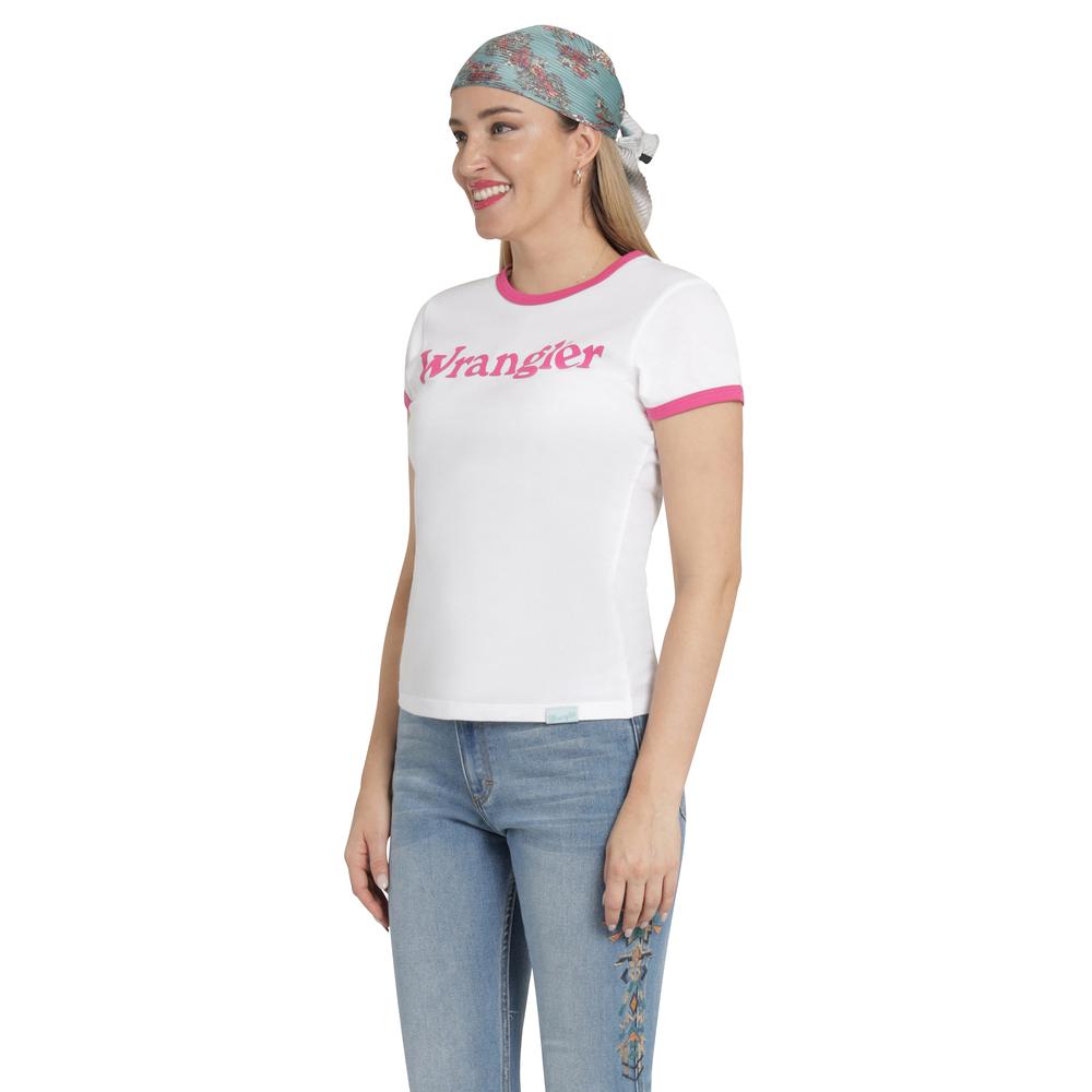Foto 3 pulgar | Playera Mujer Wrangler Slim Fit 362 Blanco